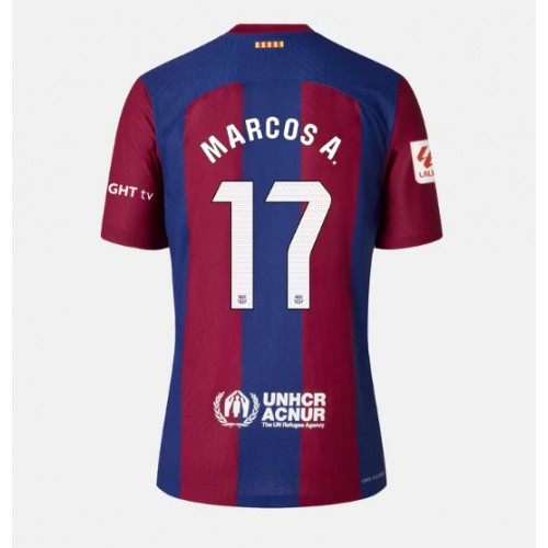 Dámy Fotbalový dres Barcelona Marcos Alonso #17 2023-24 Domácí Krátký Rukáv